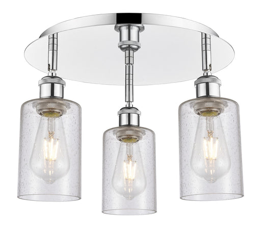 Downtown Urban Three Light Flush Mount