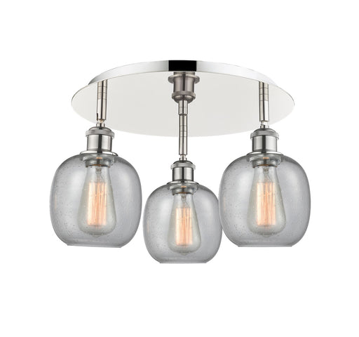 Downtown Urban Three Light Flush Mount