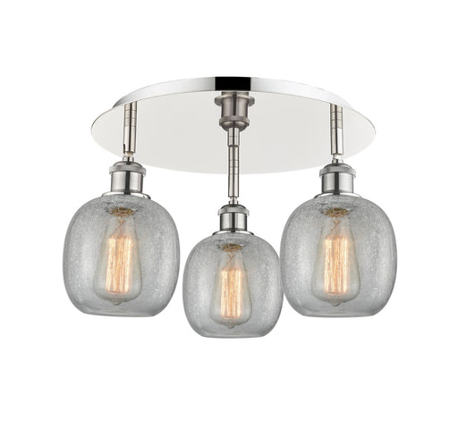 Downtown Urban Three Light Flush Mount