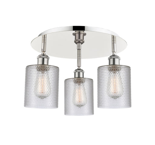 Downtown Urban Three Light Flush Mount