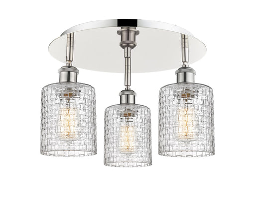 Downtown Urban Three Light Flush Mount