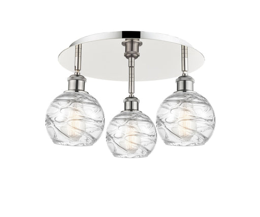 Downtown Urban Three Light Flush Mount