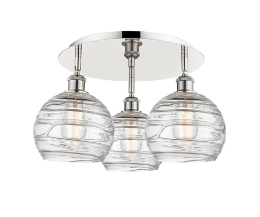 Downtown Urban Three Light Flush Mount