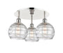 Innovations - 516-3C-PN-G1213-8 - Three Light Flush Mount - Downtown Urban - Polished Nickel