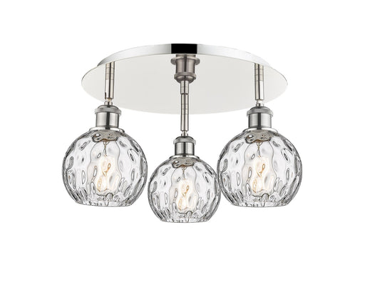 Downtown Urban Three Light Flush Mount