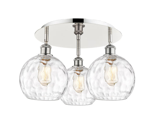 Downtown Urban Three Light Flush Mount