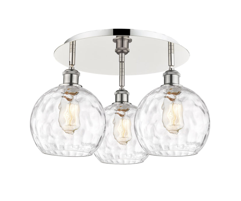 Innovations - 516-3C-PN-G1215-8 - Three Light Flush Mount - Downtown Urban - Polished Nickel