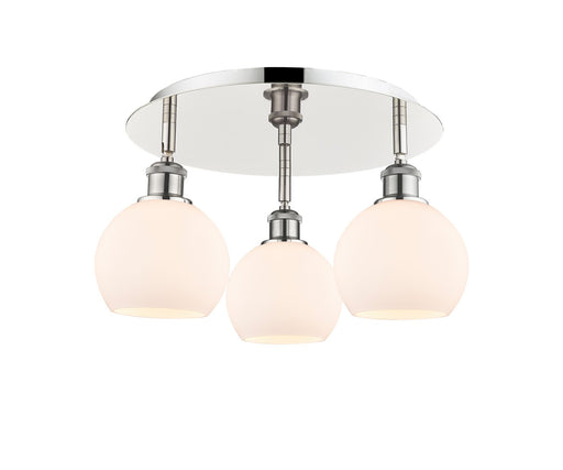 Downtown Urban Three Light Flush Mount