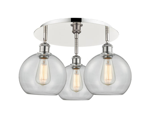 Downtown Urban Three Light Flush Mount