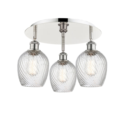 Downtown Urban Three Light Flush Mount