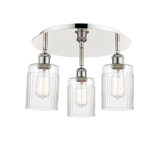 Downtown Urban Three Light Flush Mount