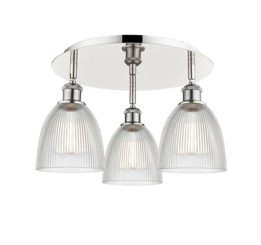 Downtown Urban Three Light Flush Mount