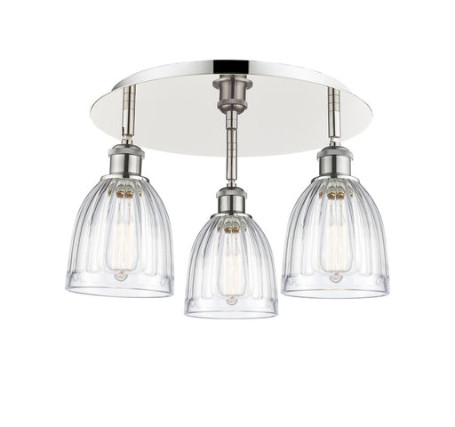 Downtown Urban Three Light Flush Mount