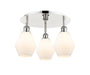 Innovations - 516-3C-PN-G651-6 - Three Light Flush Mount - Downtown Urban - Polished Nickel