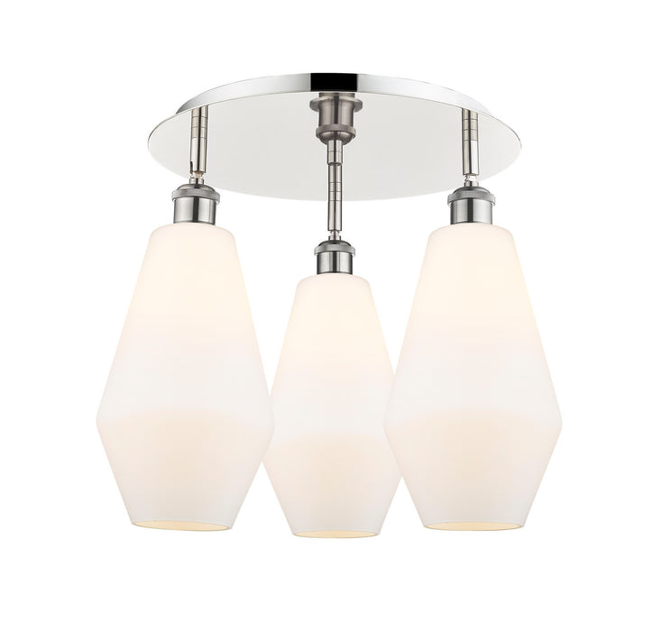 Innovations - 516-3C-PN-G651-7 - Three Light Flush Mount - Downtown Urban - Polished Nickel