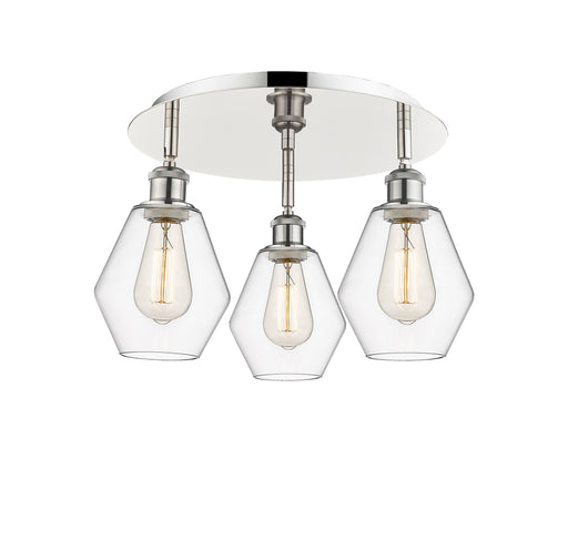 Downtown Urban Three Light Flush Mount