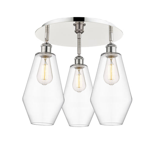 Downtown Urban Three Light Flush Mount