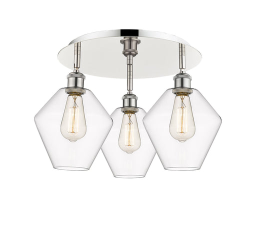 Downtown Urban Three Light Flush Mount