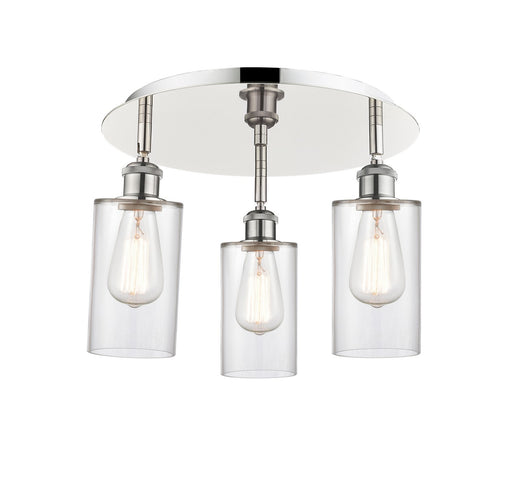 Downtown Urban Three Light Flush Mount