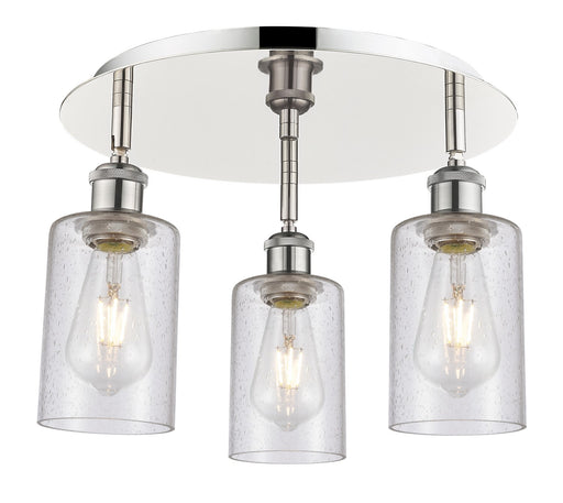 Downtown Urban Three Light Flush Mount