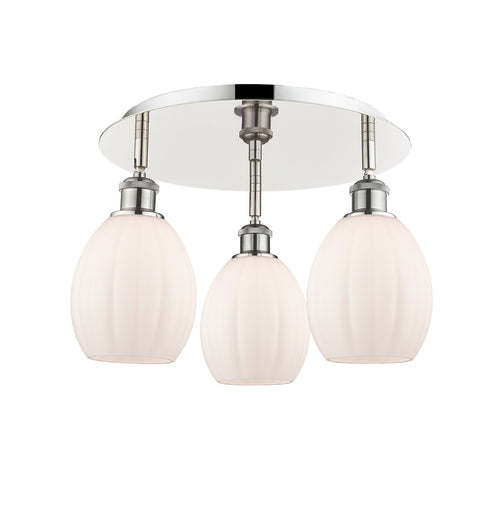 Downtown Urban Three Light Flush Mount