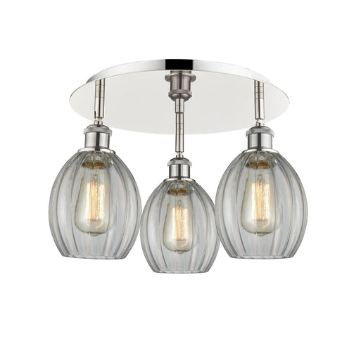 Downtown Urban Three Light Flush Mount