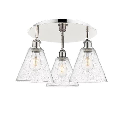 Downtown Urban Three Light Flush Mount