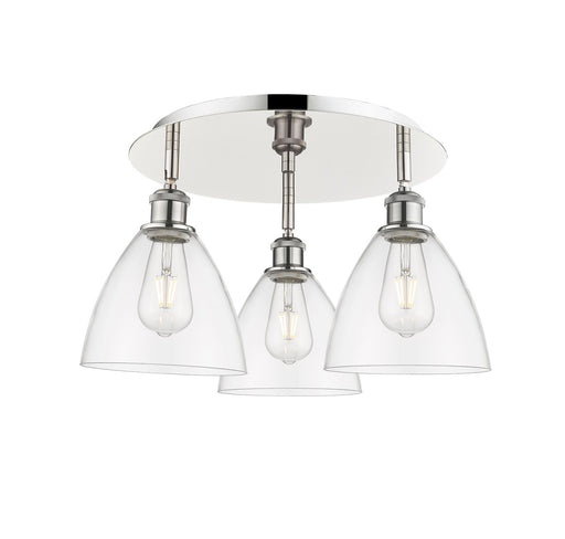 Downtown Urban Three Light Flush Mount