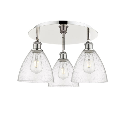 Downtown Urban Three Light Flush Mount