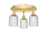 Innovations - 516-3C-SG-G559-5CL - Three Light Flush Mount - Downtown Urban - Satin Gold