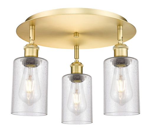 Downtown Urban Three Light Flush Mount