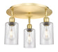 Innovations - 516-3C-SG-G804 - Three Light Flush Mount - Downtown Urban - Satin Gold