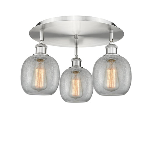 Downtown Urban Three Light Flush Mount