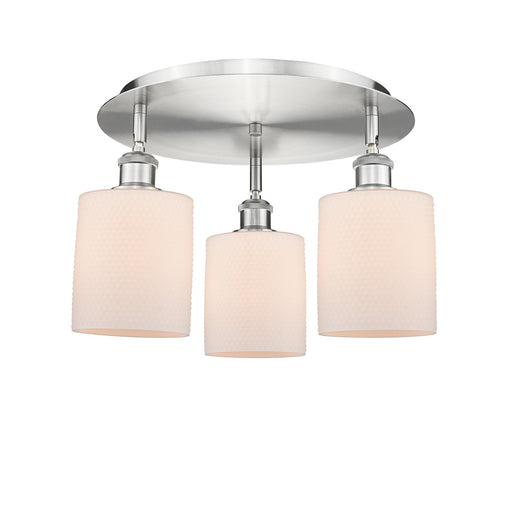 Downtown Urban Three Light Flush Mount