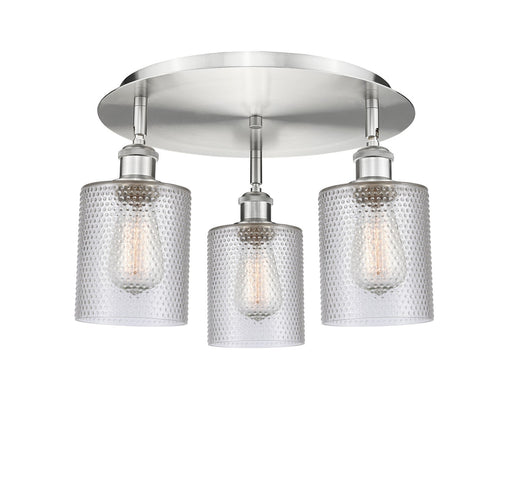 Downtown Urban Three Light Flush Mount