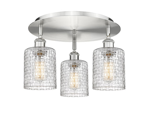 Downtown Urban Three Light Flush Mount