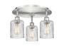 Innovations - 516-3C-SN-G112C-5CL - Three Light Flush Mount - Downtown Urban - Satin Nickel