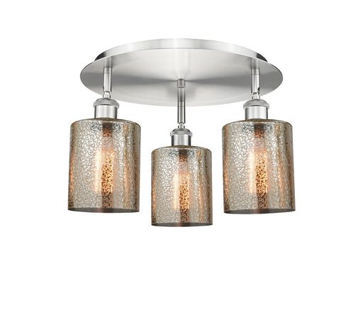 Downtown Urban Three Light Flush Mount