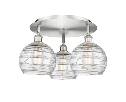 Downtown Urban Three Light Flush Mount