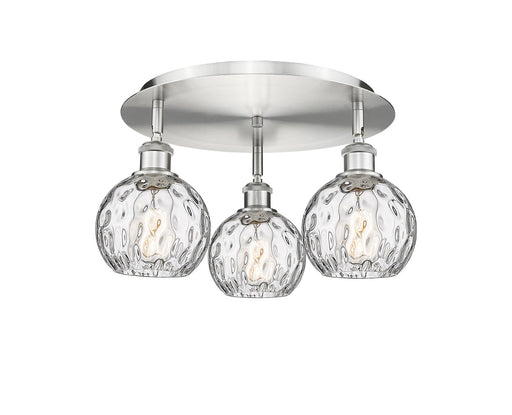 Downtown Urban Three Light Flush Mount