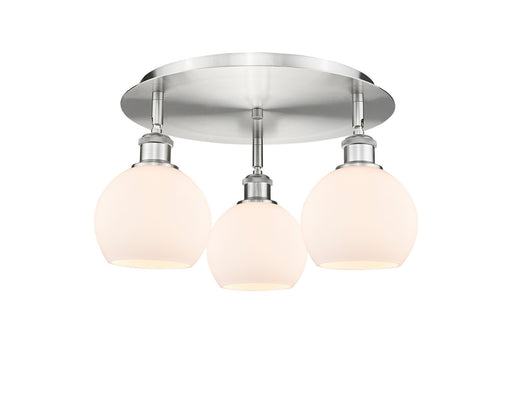 Downtown Urban Three Light Flush Mount