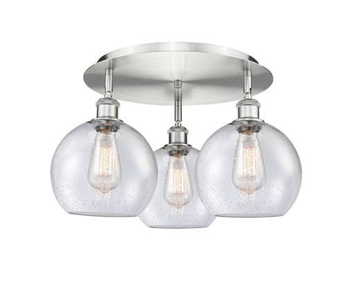 Downtown Urban Three Light Flush Mount