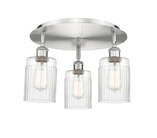 Downtown Urban Three Light Flush Mount