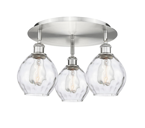 Downtown Urban Three Light Flush Mount