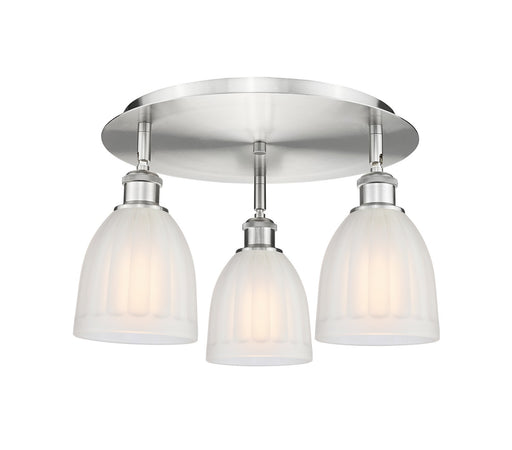 Downtown Urban Three Light Flush Mount