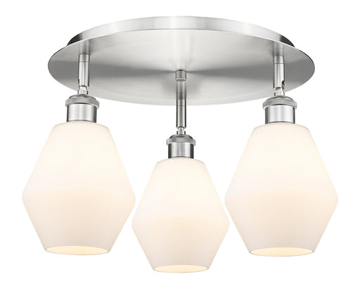 Downtown Urban Three Light Flush Mount