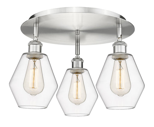 Downtown Urban Three Light Flush Mount