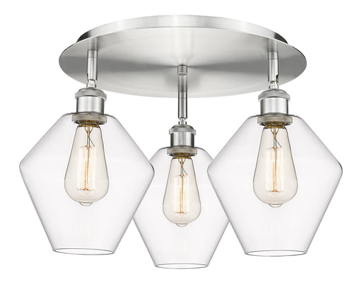 Downtown Urban Three Light Flush Mount