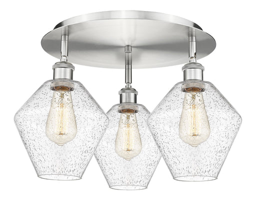 Downtown Urban Three Light Flush Mount