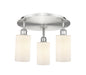 Innovations - 516-3C-SN-G801 - Three Light Flush Mount - Downtown Urban - Satin Nickel